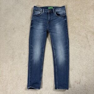 Benetton Jeans Women's Size 28 Blue Slim Low Crotch Skinny Casual Denim